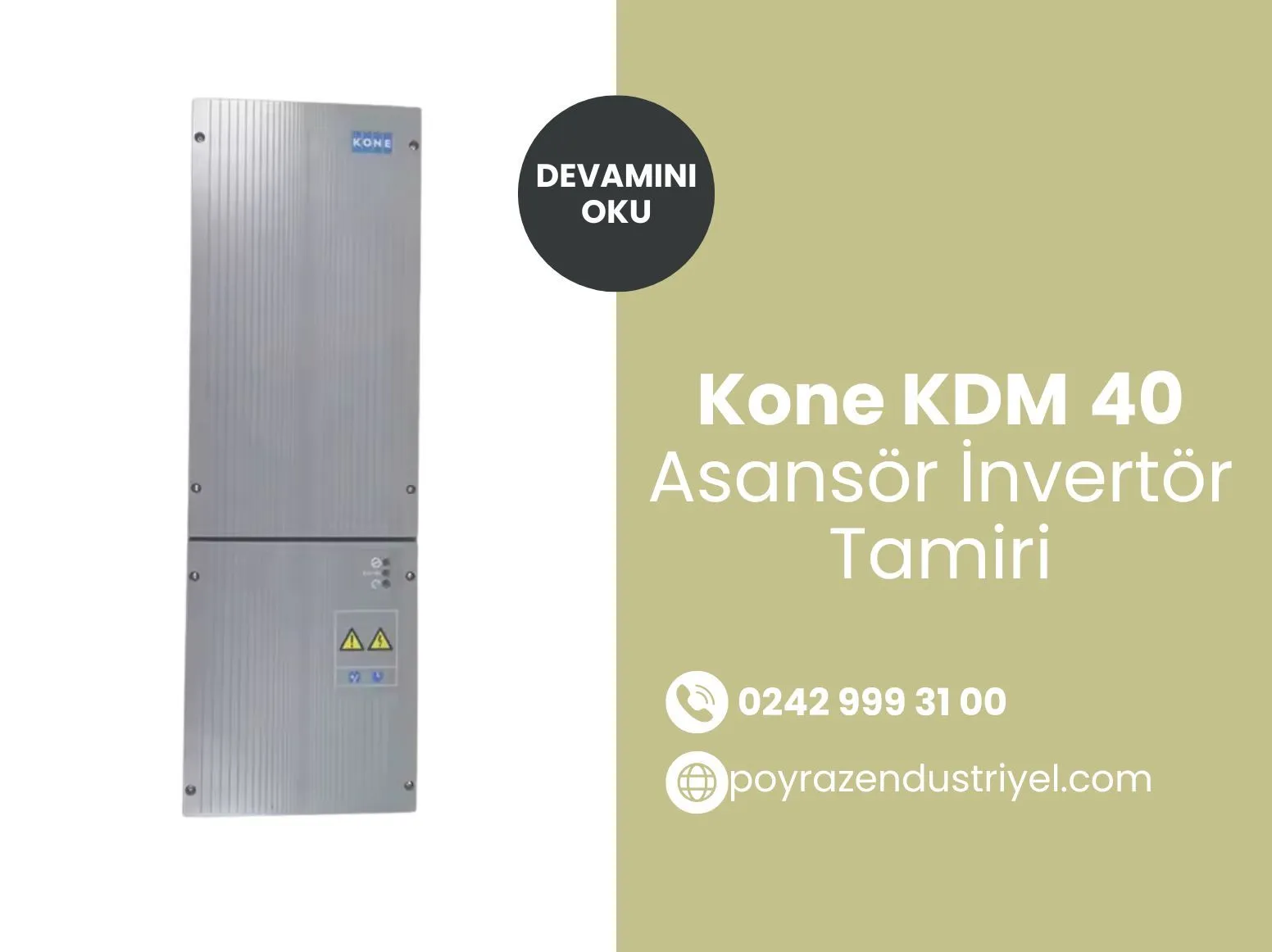 Kone Kdm 40 Asansör İnvertör Tamiri